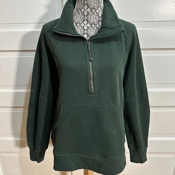 Lululemon Scuba Oversized Funnel-Neck Half Zip *Long Size M/L Legacy Green $138 - Picture 1 of 6